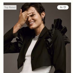 Anthropologie Maeve Ruffled Party Topper Jacket NWT Size XS